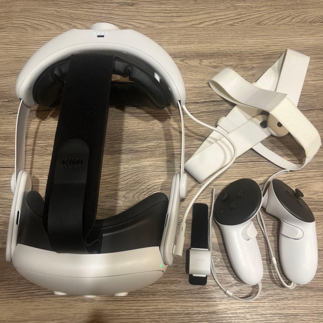 【美品】 quest 3 本体 & Kiwi バッテリー6400mAh