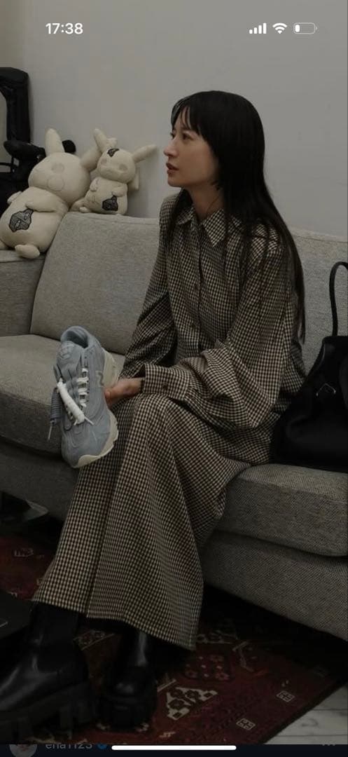 claneシャツワンピース完売ワンピ