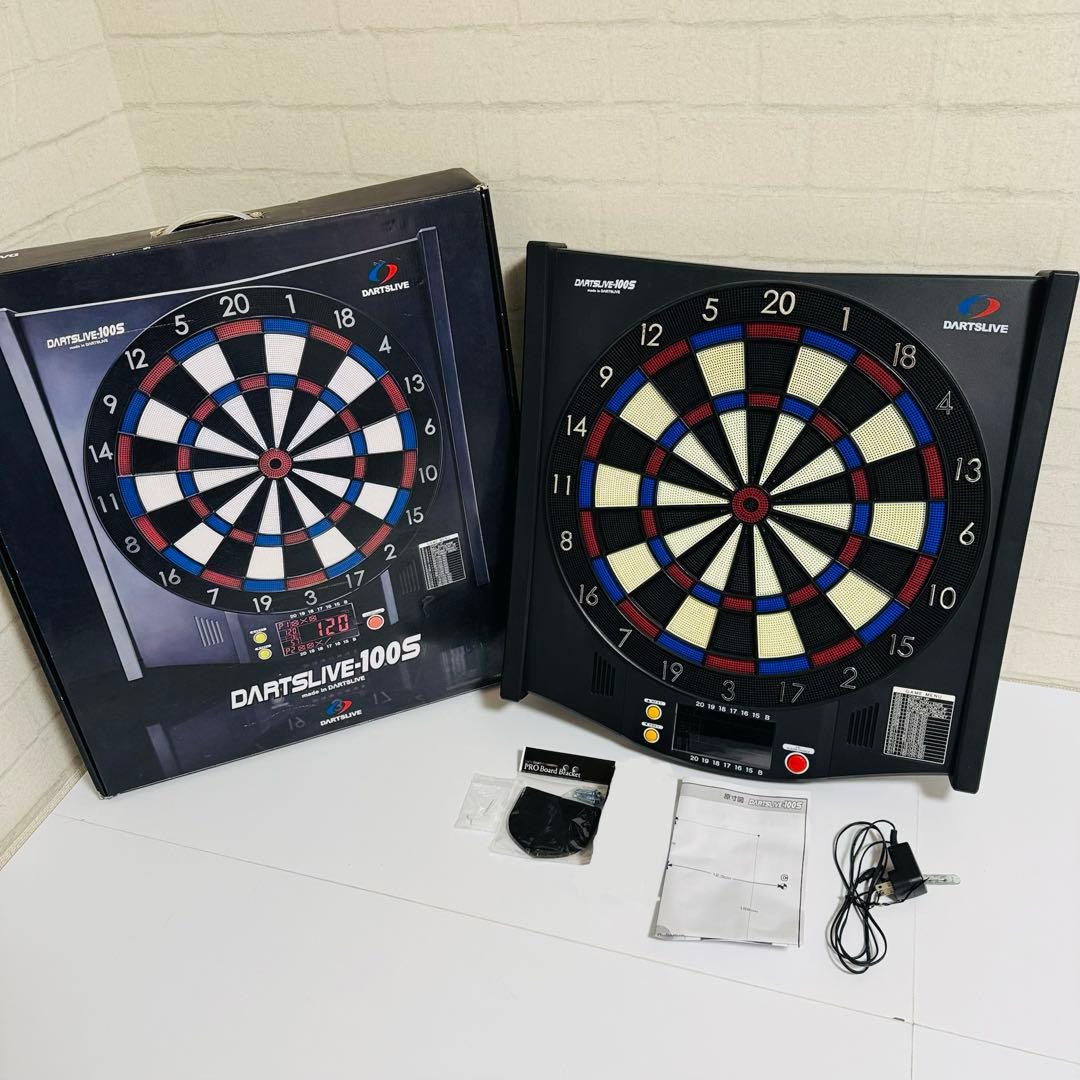 すぐ投げれる！ダーツライブ100S ボード＆スタンドセット 目立つ傷なし 美品