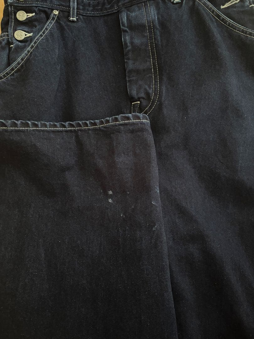 ミナペルホネン コットン リネン always オーバーオール 38 デニム