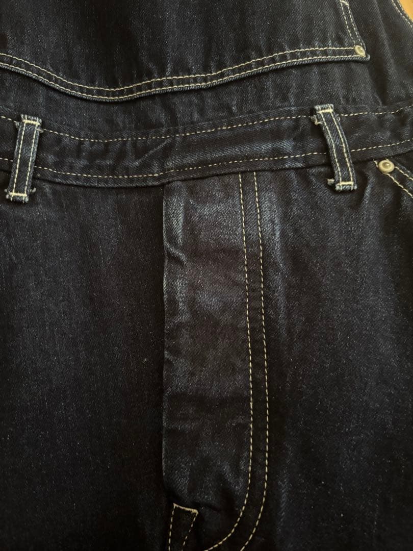 ミナペルホネン コットン リネン always オーバーオール 38 デニム