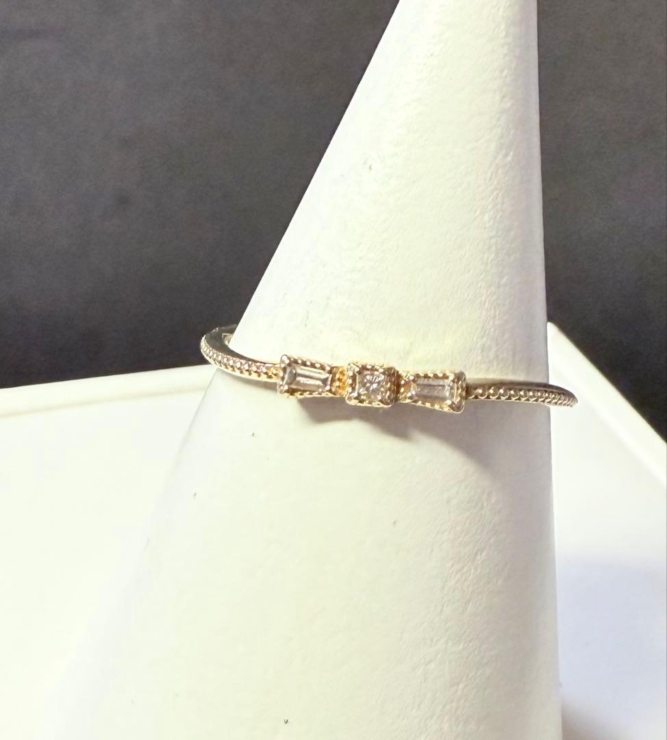 【JUPITER】K10ダイヤモンドタイリング/リボン