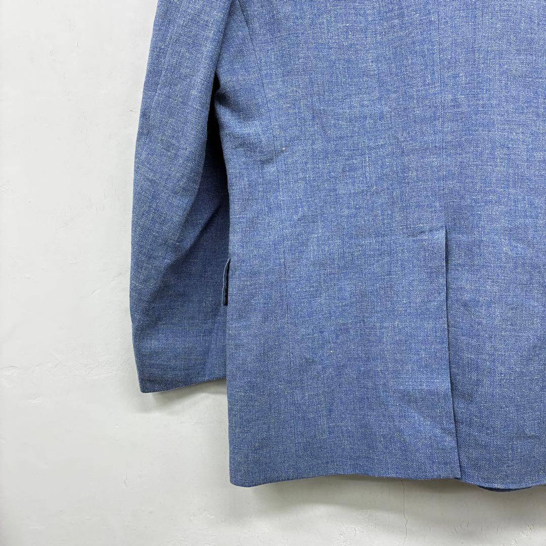 HUNTSMAN BESPOKE テーラードジャケット ブルー ウール 日本製