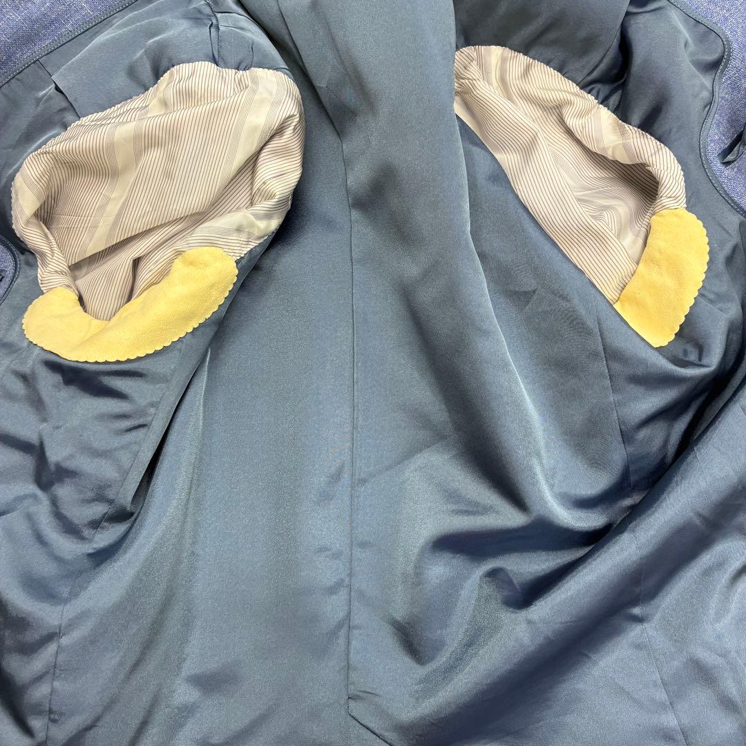 HUNTSMAN BESPOKE テーラードジャケット ブルー ウール 日本製