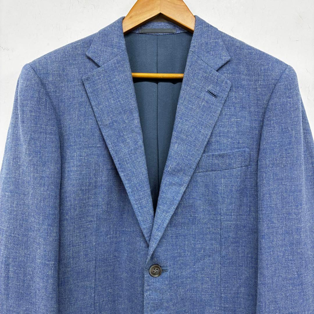 HUNTSMAN BESPOKE テーラードジャケット ブルー ウール 日本製