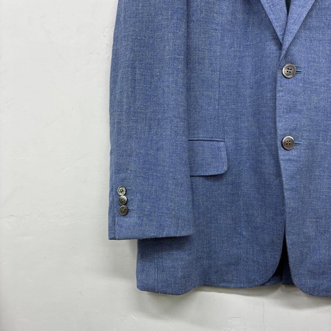 HUNTSMAN BESPOKE テーラードジャケット ブルー ウール 日本製