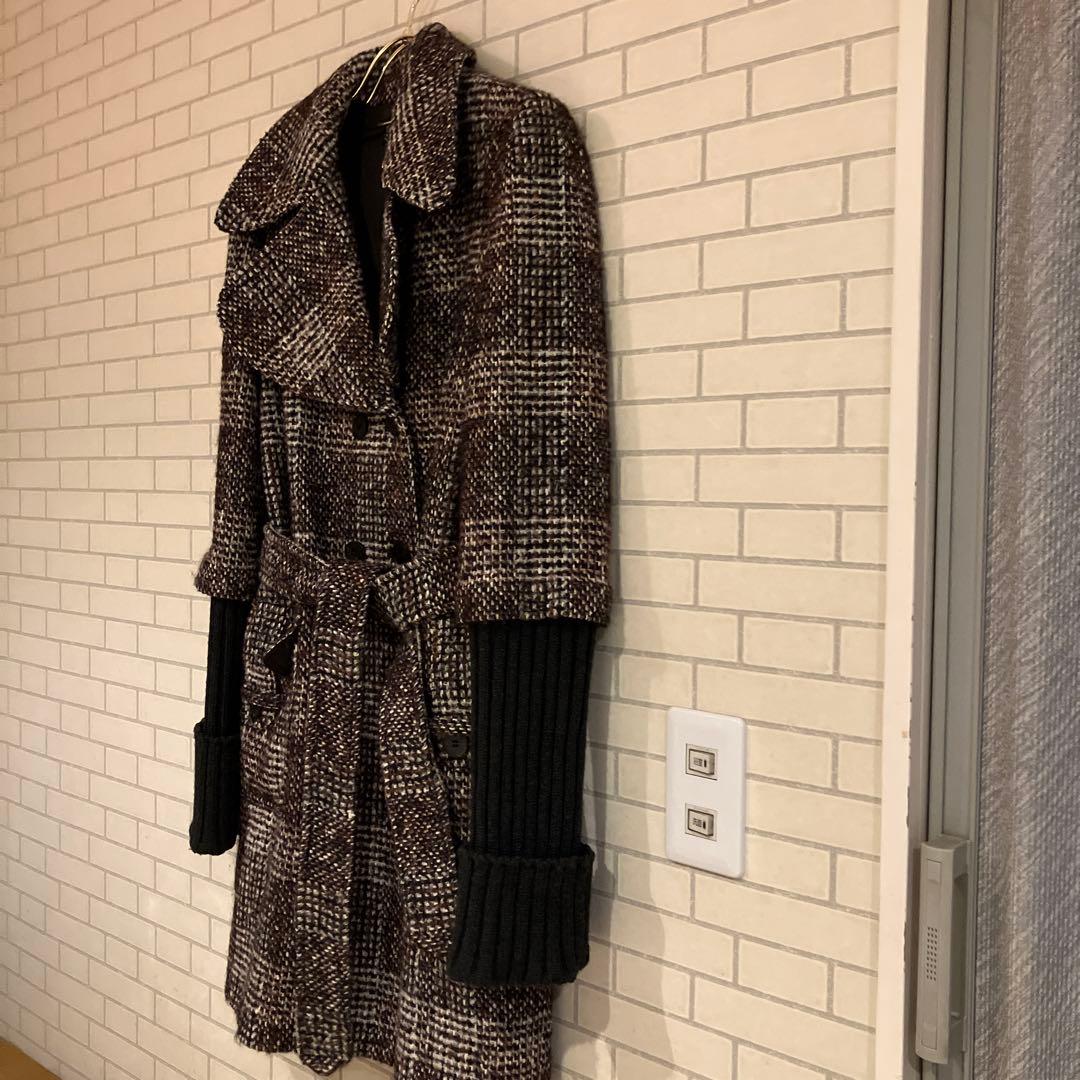 ココペリです ‼️モヘヤ・アルパカ混　異素材コート❤️