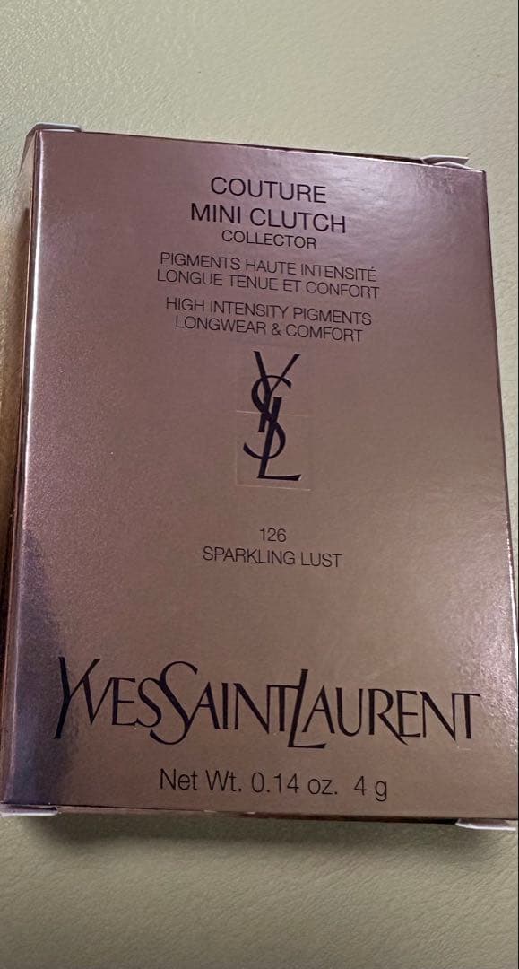 YSL イヴサンローラン　クチュールミニクラッチ　126 スパークリングラスト
