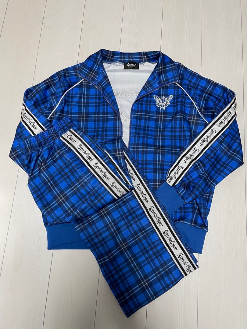 値下げ⭕️ ガルルザリッパー　満身創痍ジャージ　ブルー セットアップ