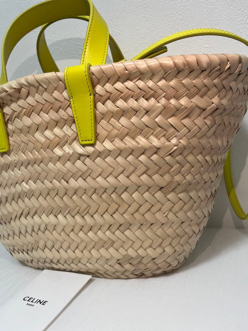 ちさ　新品未使用　CELINE セリーヌ かごバッグ　イエロー　バッグ