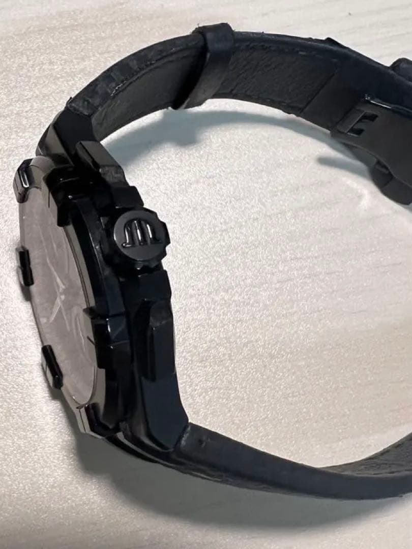 Maurice Lacroix アイコン　クオーツ　クロノグラフ ブラック