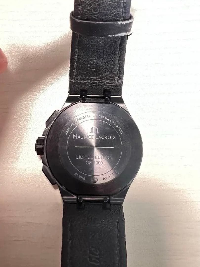 Maurice Lacroix アイコン　クオーツ　クロノグラフ ブラック