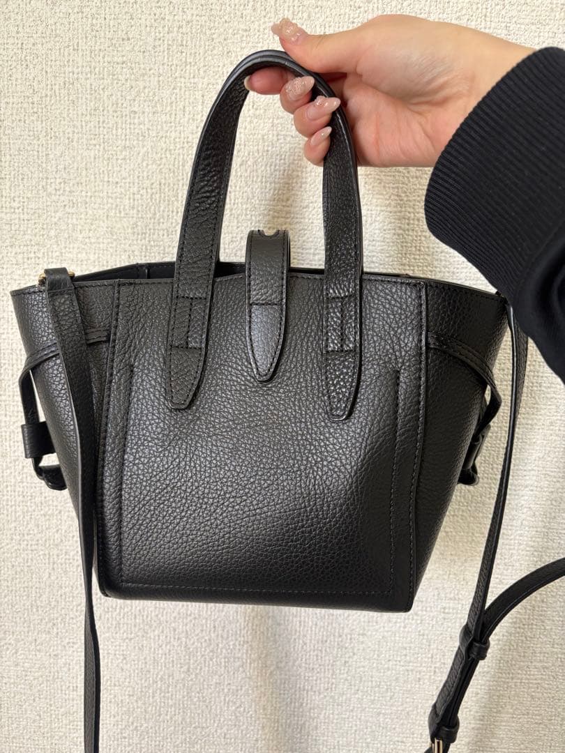 【kirari】FURLA 黒　ミニトートバッグ
