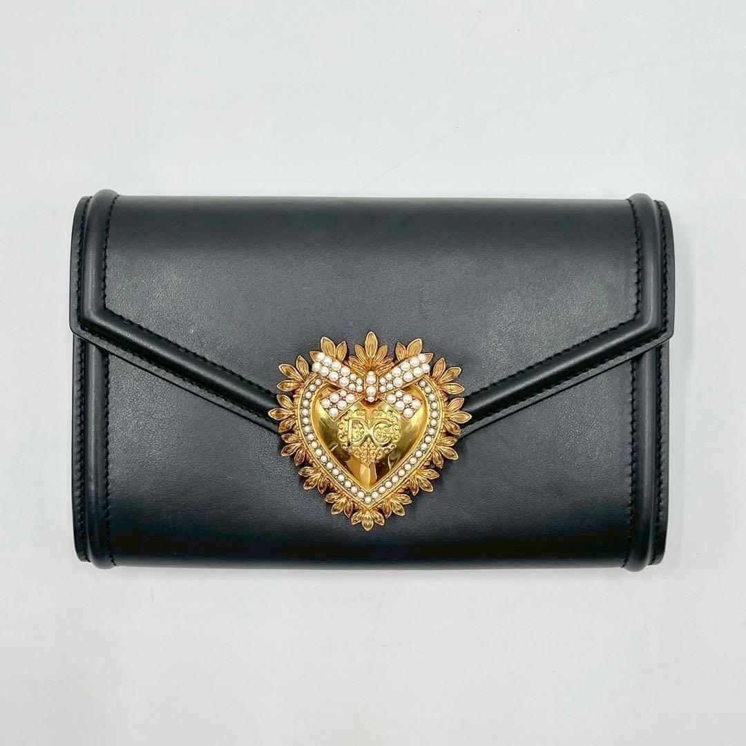 【未使用に近い】 DOLCE&GABBANA ディヴォーション ショルダーバッグ