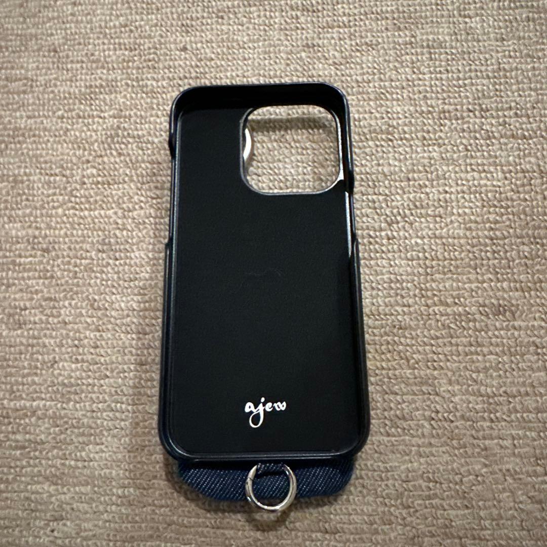 「ajew x red card」iPhone14 Pro 用スマホケース