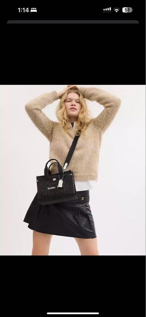 Coach Matin Kim ブラックトートバッグ