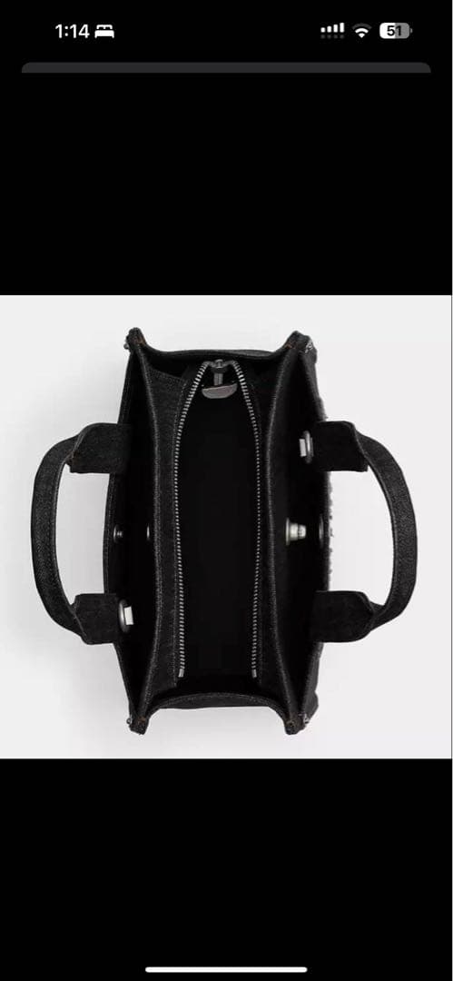 Coach Matin Kim ブラックトートバッグ