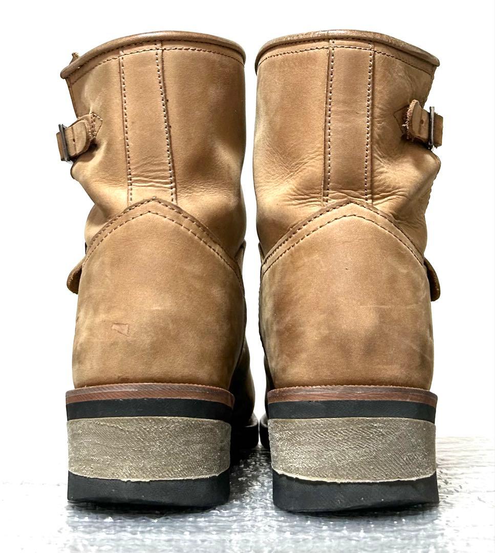 【27cm】AVIREX ショートエンジニアブーツRED★ハーレーgpzWING