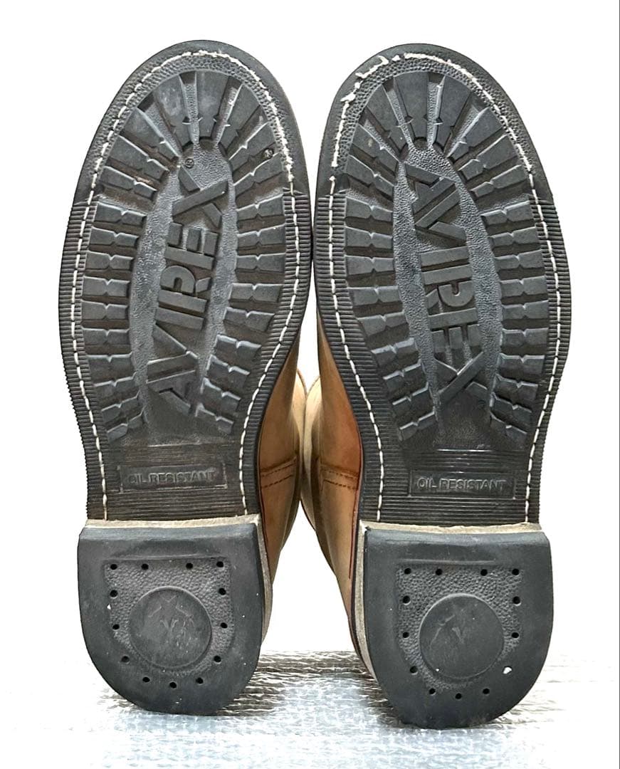 【27cm】AVIREX ショートエンジニアブーツRED★ハーレーgpzWING