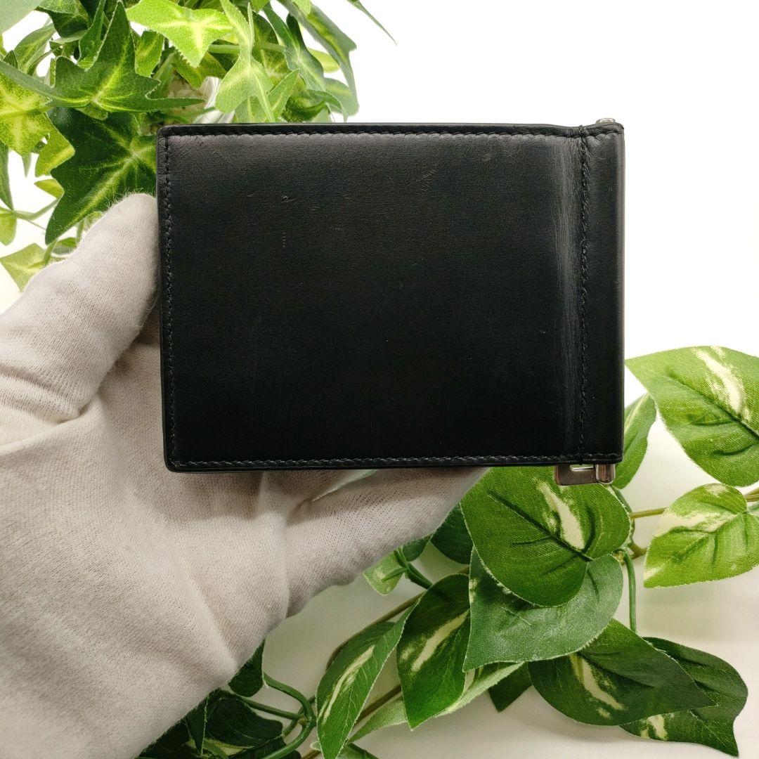 サンローラン　マネークリップ　カサンドラ　ブラック　シルバー金具