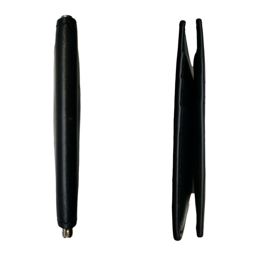 サンローラン　マネークリップ　カサンドラ　ブラック　シルバー金具