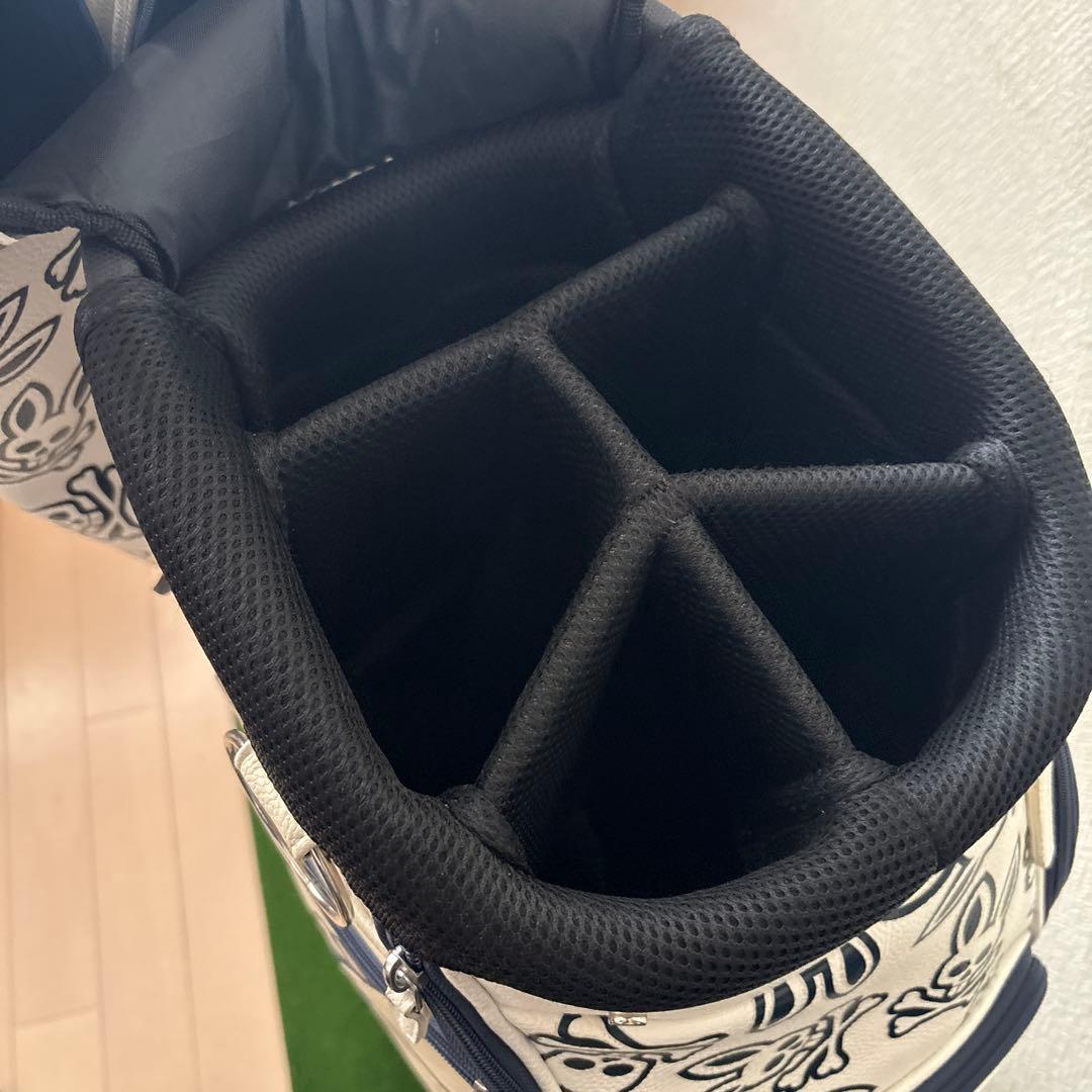 【美品】Psycho Bunny✨サイコバニー キャディバッグ 白