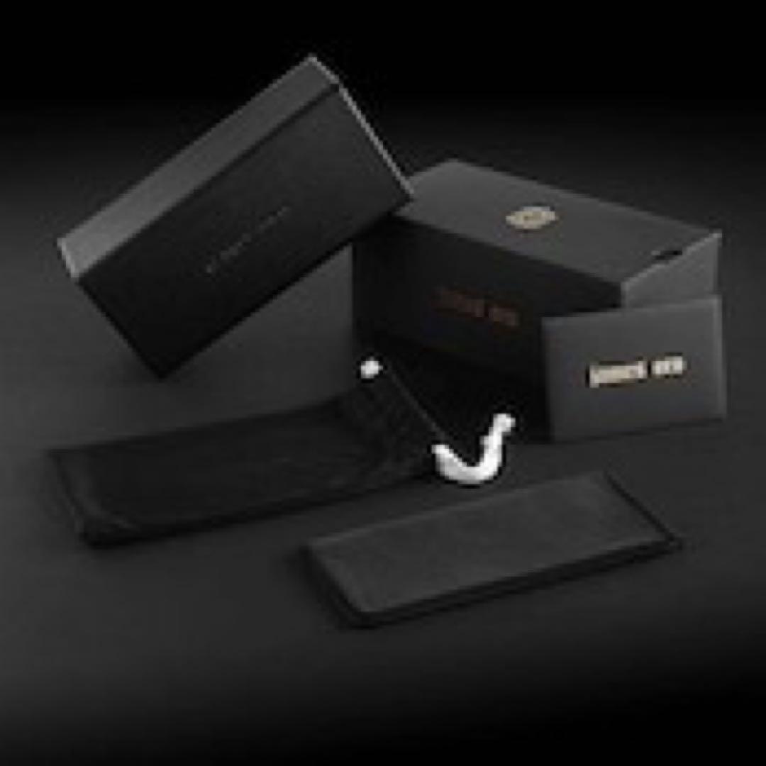 JAMES ORO リムレス　サングラス　ブルー　ゴールド