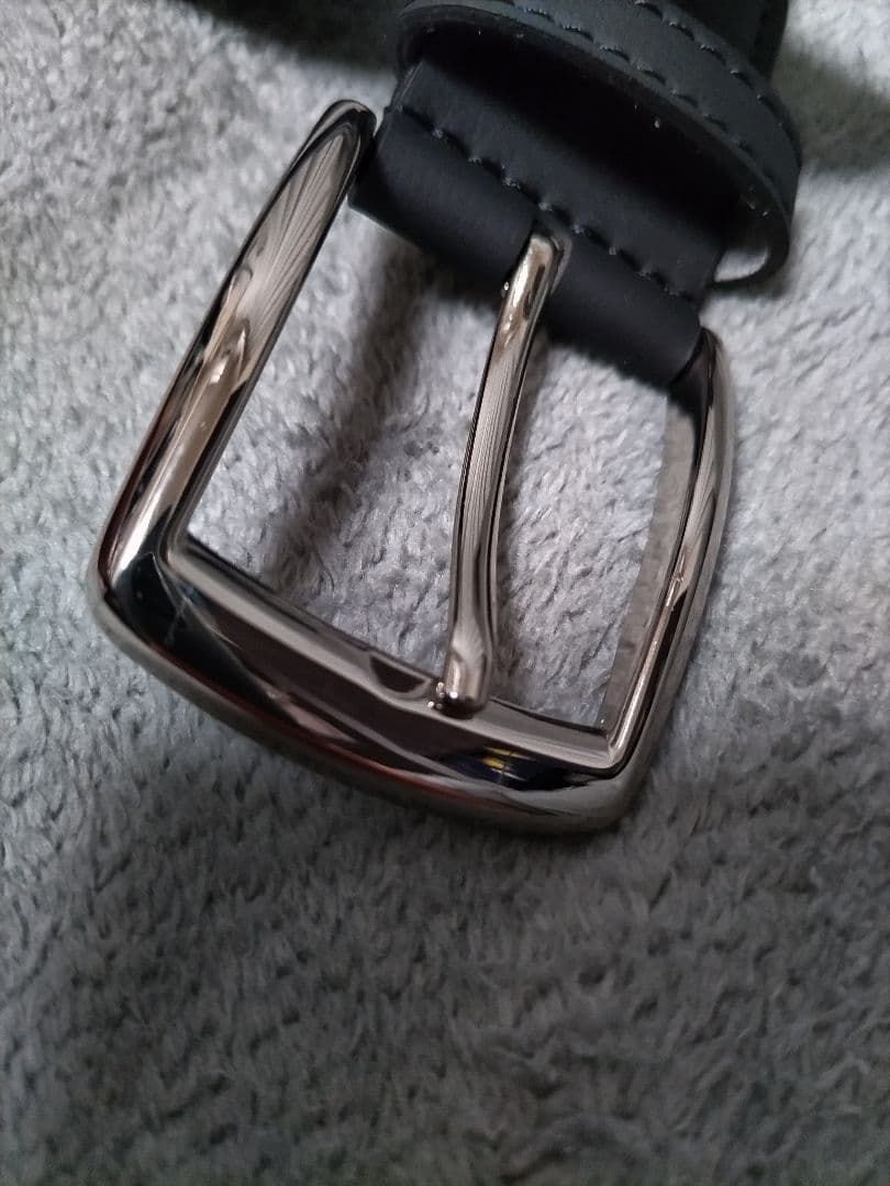 ムータマリン ゴルフ パンチングレザー　ベルト　マットブラック