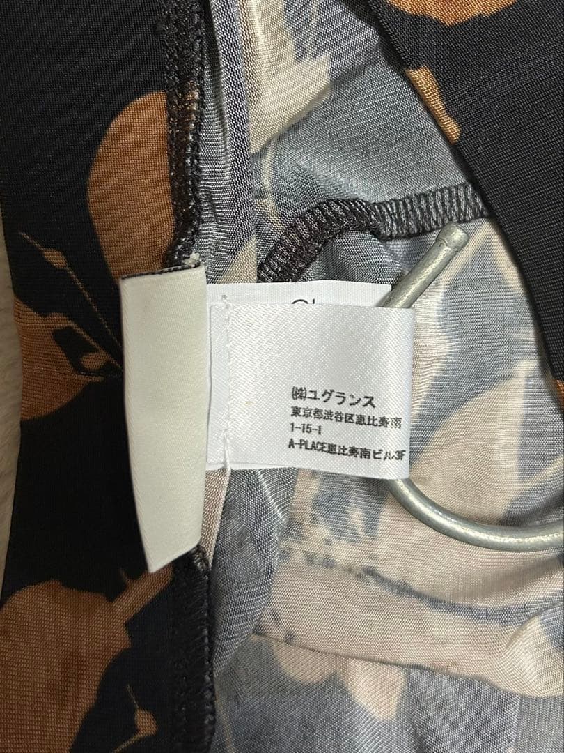 DRIES VAN NOTEN/花柄レギンス/size M/ブラック×ブラウン