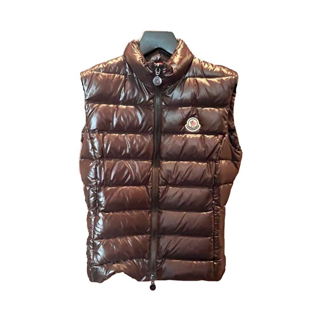 【正規品】モンクレール MONCLER ダウンベスト ダークブラウン サイズ00
