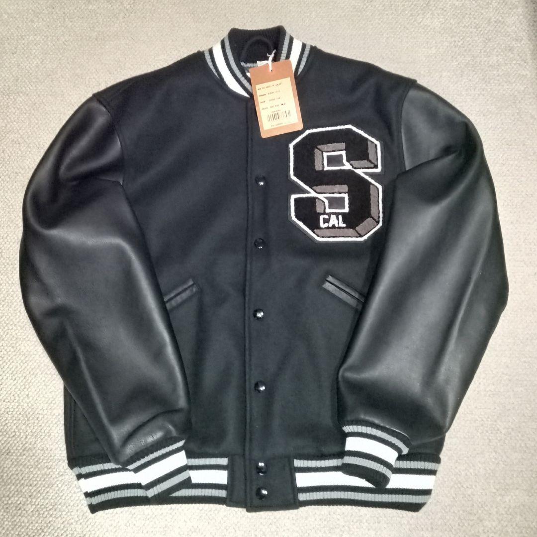 定価8.5万円 スタンダードカリフォルニア 23AW 袖レザー スタジャン L