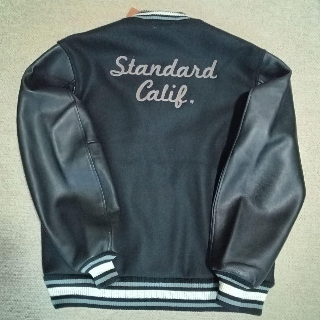定価8.5万円 スタンダードカリフォルニア 23AW 袖レザー スタジャン L