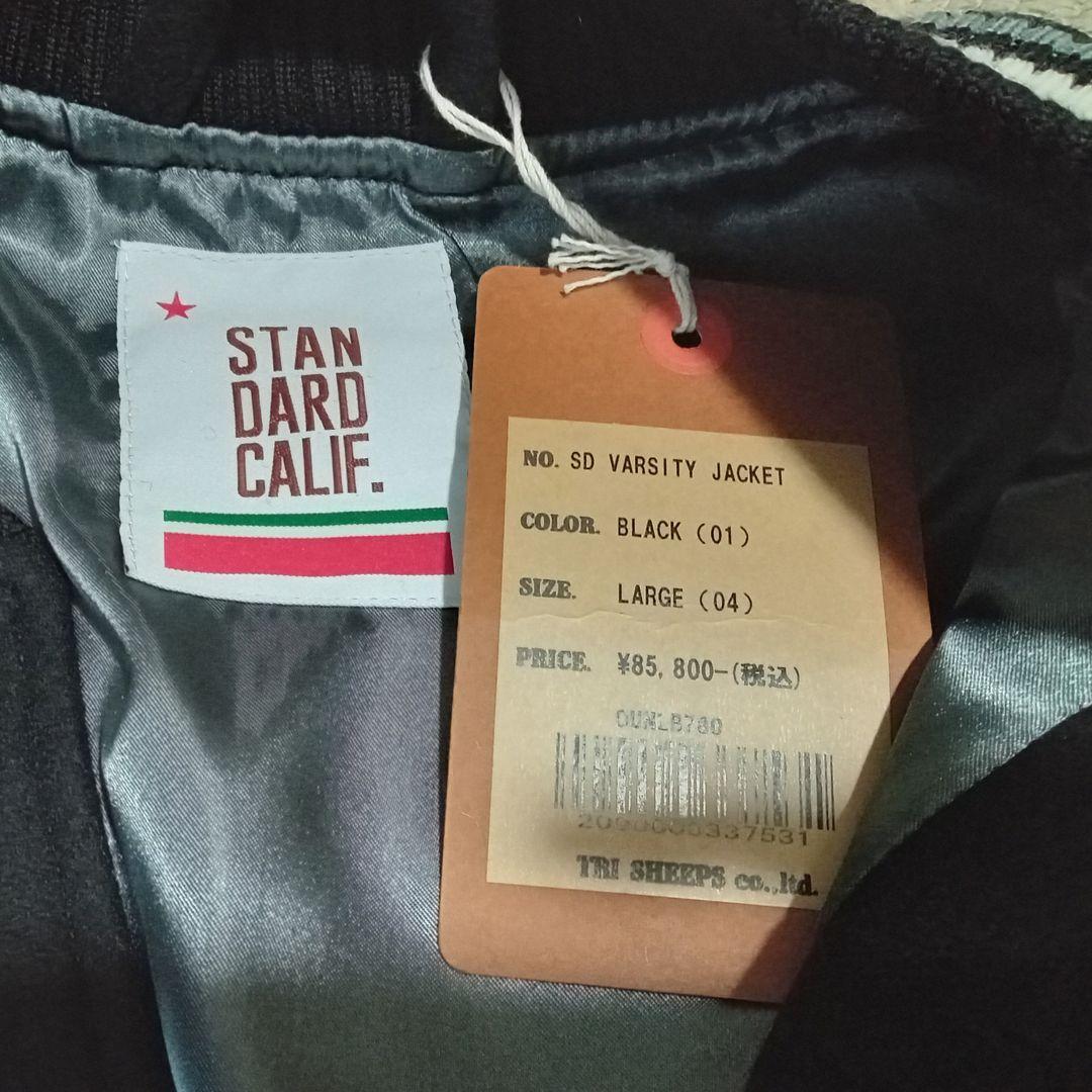 定価8.5万円 スタンダードカリフォルニア 23AW 袖レザー スタジャン L