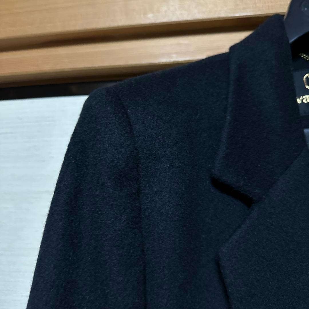 【極美品】valentino ブラック チェスターコート
