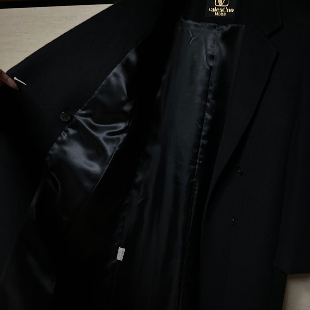 【極美品】valentino ブラック チェスターコート