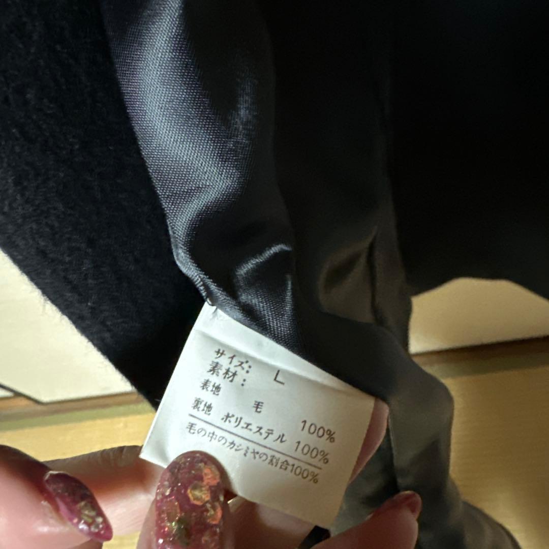 【極美品】valentino ブラック チェスターコート