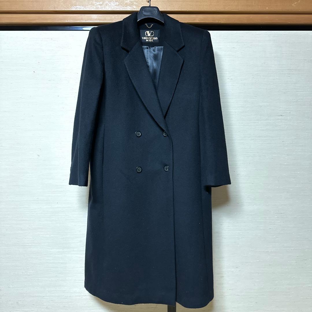 【極美品】valentino ブラック チェスターコート