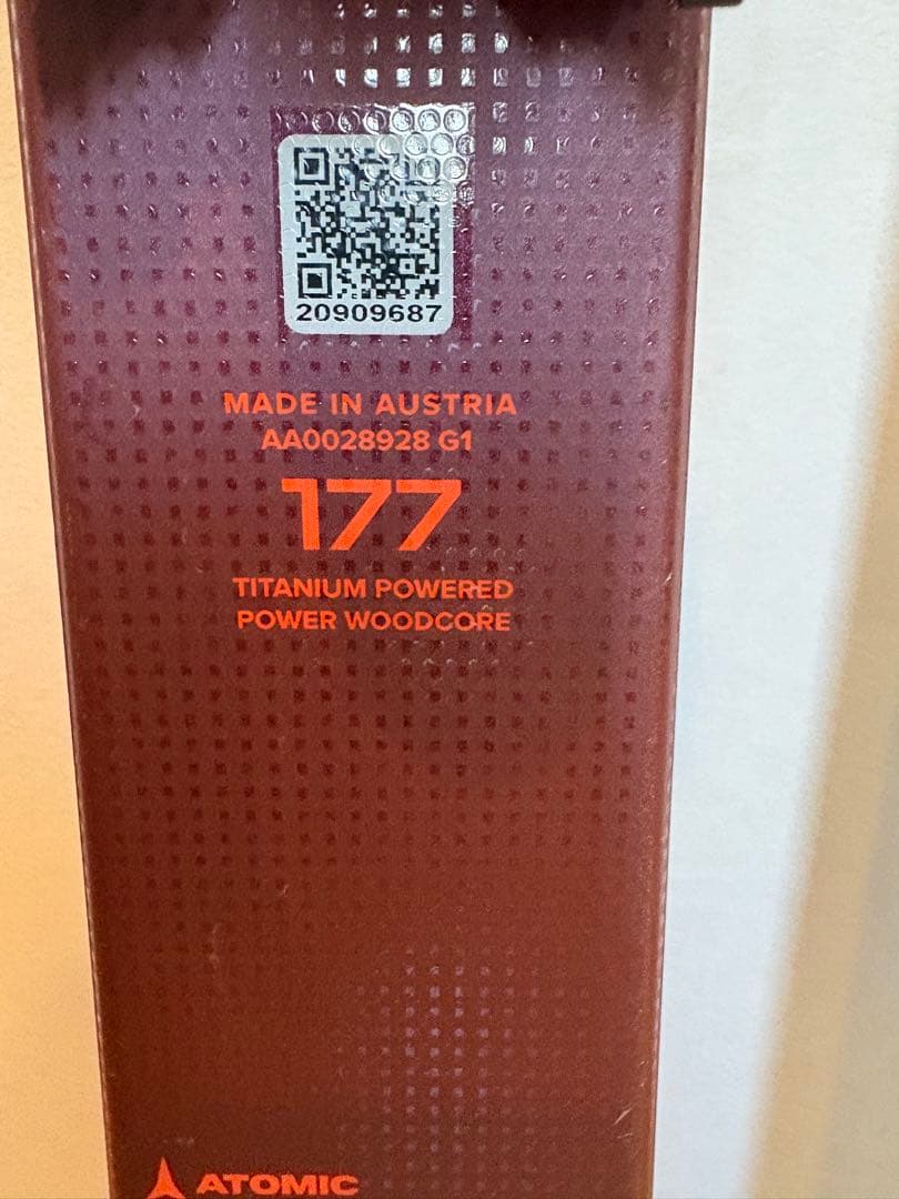 スキー ATOMIC REDSTER G9 REVOSHOCK +X12GW 177cm