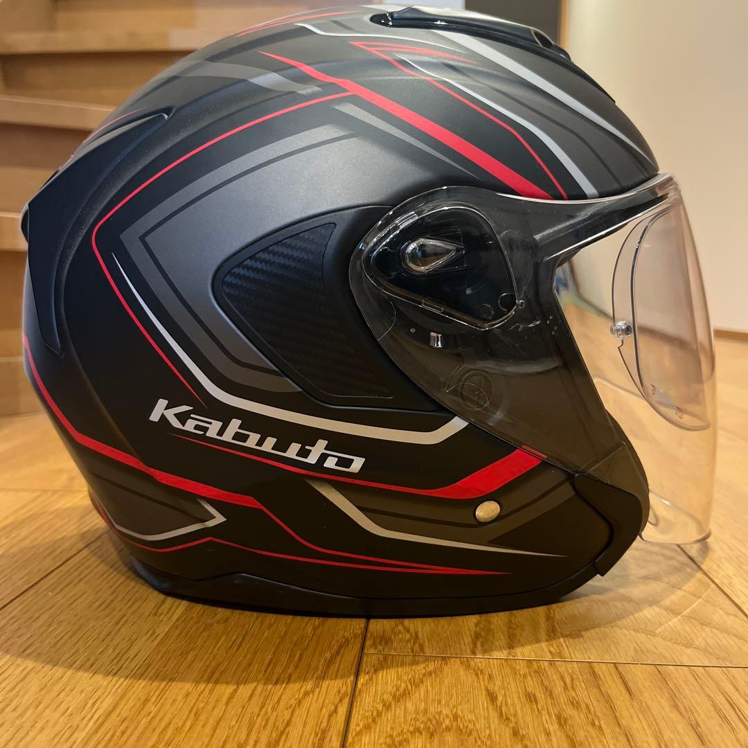 Kabuto ジェットヘルメット ブラック/レッド