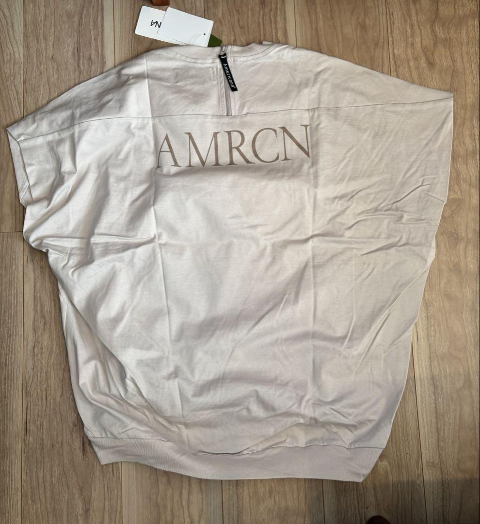 新品アメリカーナ 別注 ロゴTシャツ/バックオープンTシャツ レディース