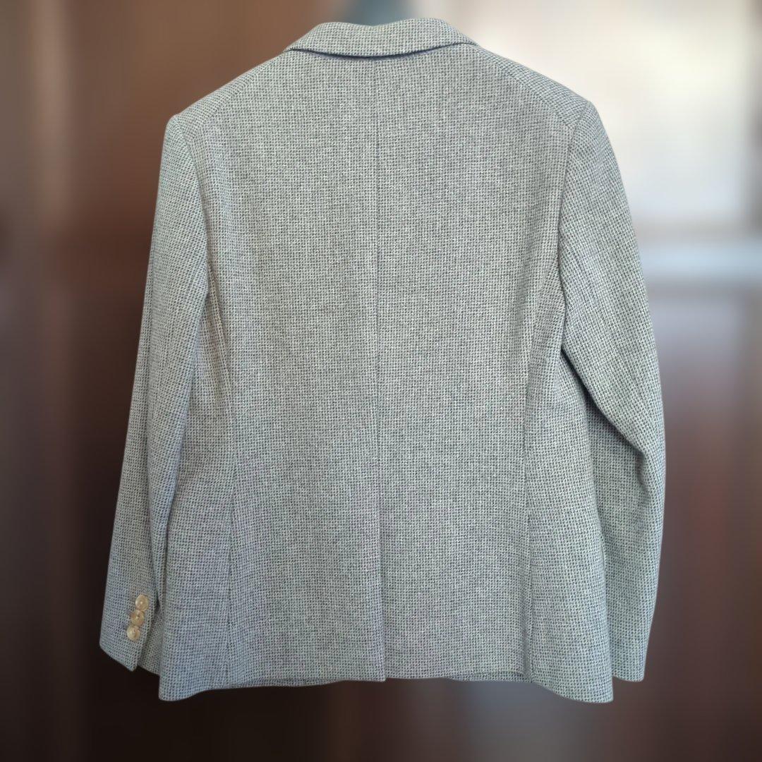 マーガレットハウエル　茶×グレー チェック柄 テーラードジャケット