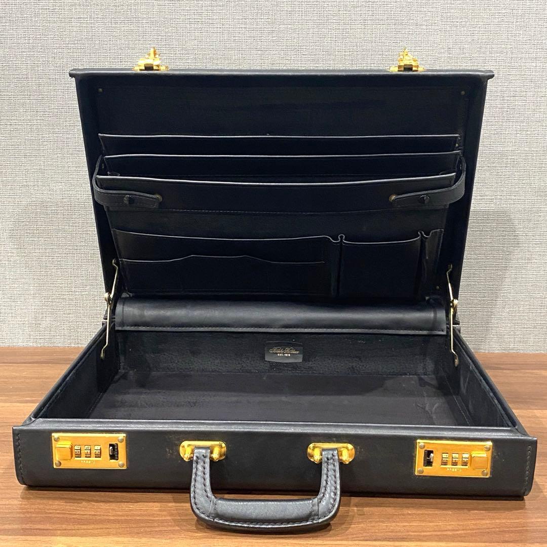 【Brooks Brothers】ブラック レザーブリーフケース