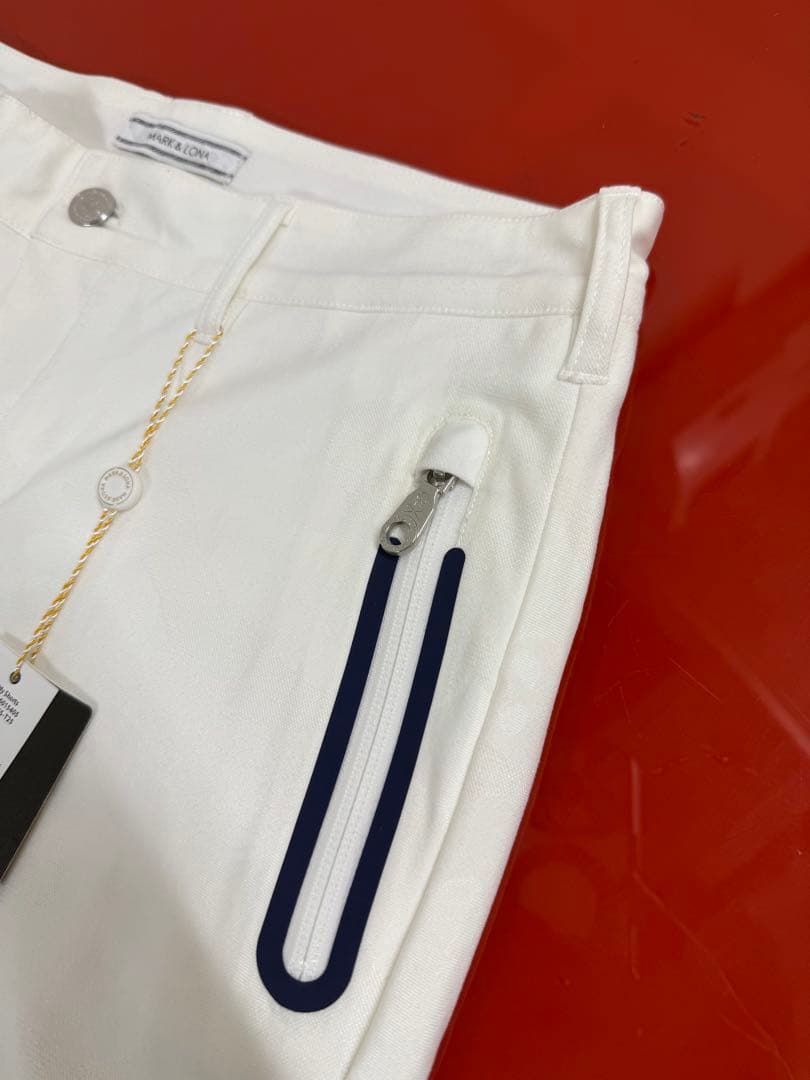 MARK＆LONA マークアンドロナ メンズ ホワイト ハーフパンツ M
