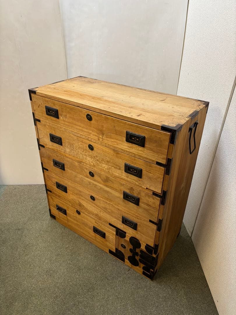 昭和レトロ　当時物　アンティーク時代箪笥　古道具　桐タンス
