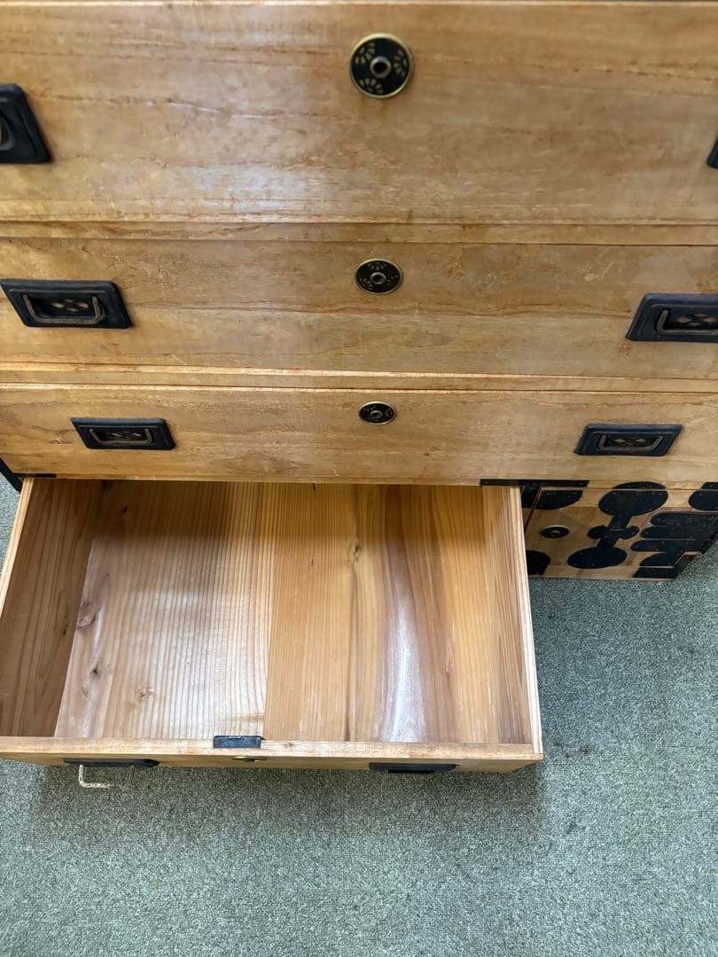昭和レトロ　当時物　アンティーク時代箪笥　古道具　桐タンス
