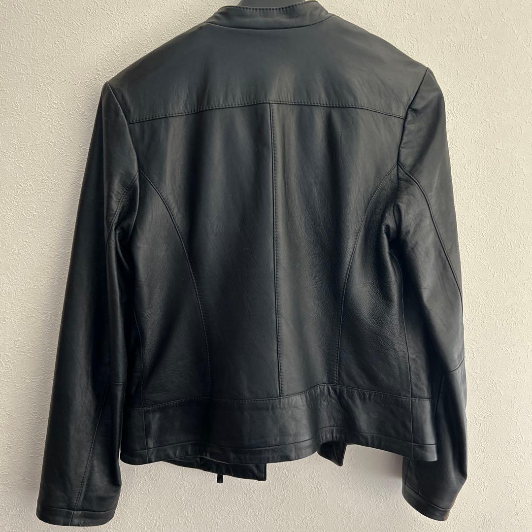 23区 本革　黒 レザージャケット 38