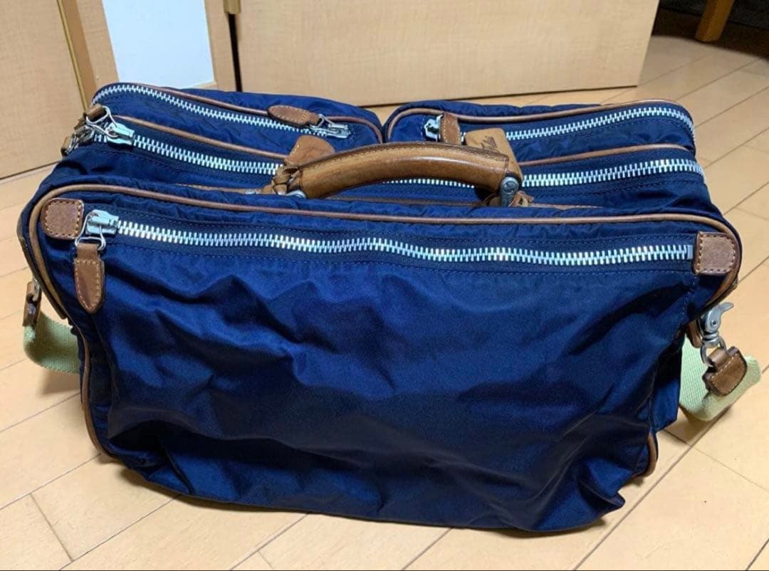 フェリージ　ボストン　ビジネスバック　ネイビー