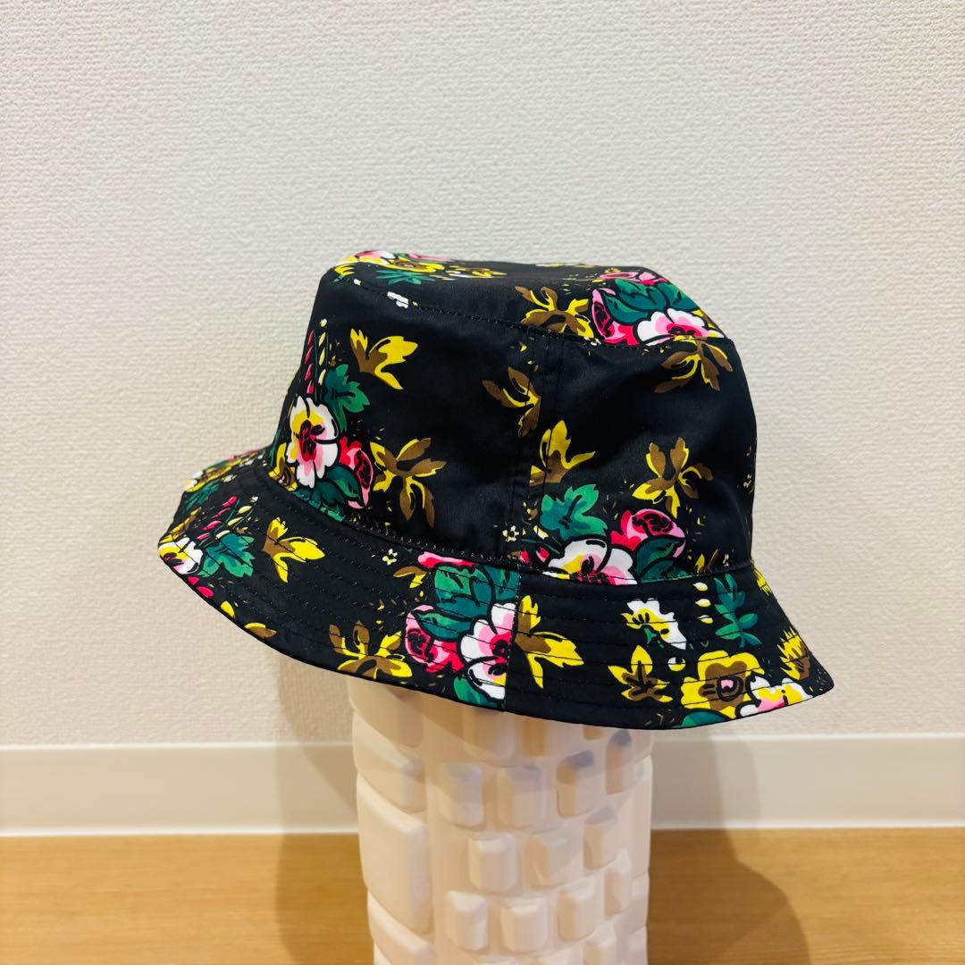 美品★KENZO ケンゾー バケットハット ハット 黒 花柄 メンズ レディース