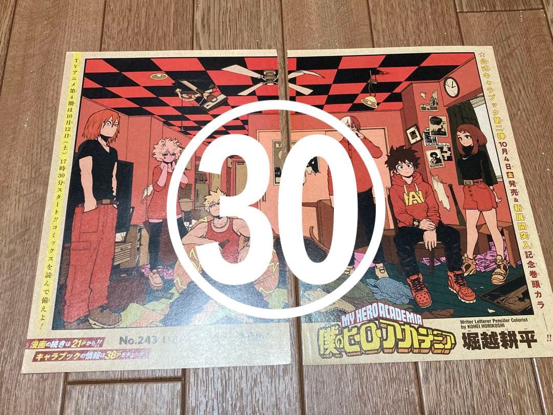 【僕のヒーローアカデミア】 ジャンプ 本誌 切り抜き