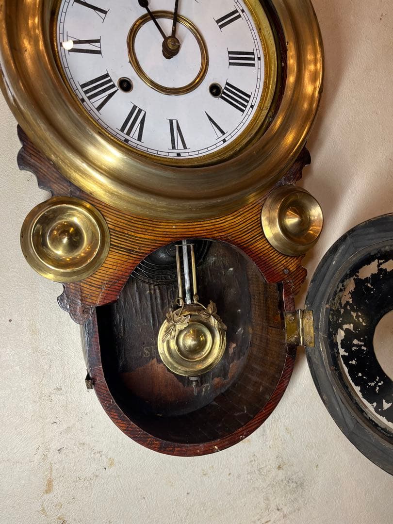 精工舎　ダルマ時計　柱時計　古時計　振り子　ゼンマイ　アンティーク時計　レトロ